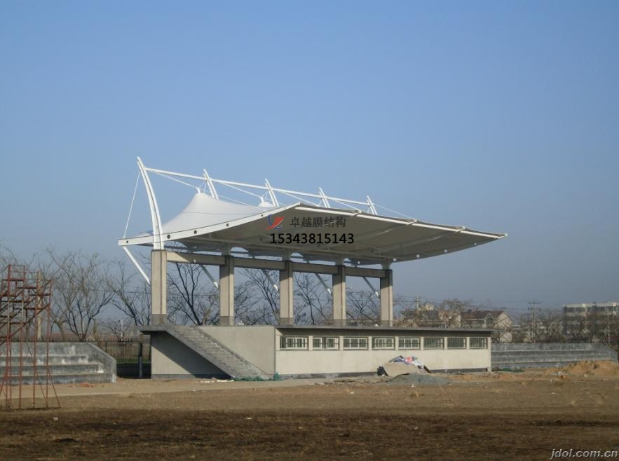 嵩縣體育公園膜結(jié)構(gòu)【看臺(tái)雨棚】門球場案例